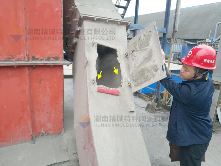 bbin宝盈特瓷牌耐磨陶瓷内衬下料溜槽