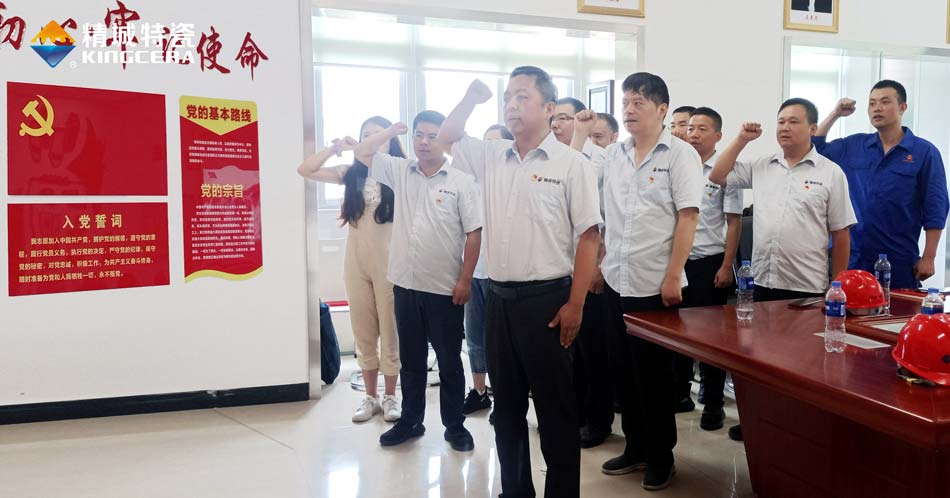 bbin宝盈特瓷党支部组织寓目庆祝中国共产党建设100周年大会现场直播