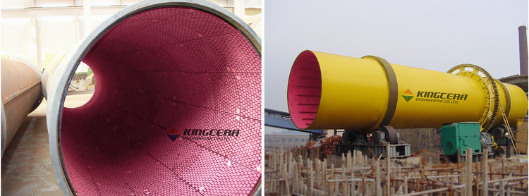 湖南某烧结厂圆筒混淆机使用bbin宝盈耐磨陶瓷衬板